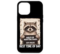 Carcasa para iPhone 12 Pro MAX Mapache Mugshot culpable de Caos Nocturno Mejor Hora del día