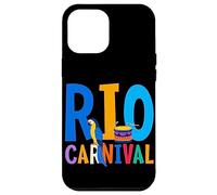 Carcasa para iPhone 12 Pro MAX Máscara de Carnaval de Río Brasil Festival de Brasil Recuerdo brasileño