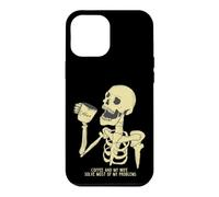Carcasa para iPhone 12 Pro MAX Matrimonio Divertido Decir Café Y Mi Esposa Hombres Mujeres Calavera