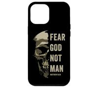 Carcasa para iPhone 12 Pro MAX Matthew 10:2 Fear God Not Man - Christian Faith Bible Gospel