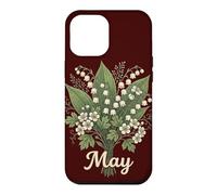 Carcasa para iPhone 12 Pro MAX May Birth Flower Lily of The Valley & Hawthorn Birthday