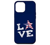 Carcasa para iPhone 12 Pro MAX Me Encanta la Bandera de la Libertad de EE. UU., Que Dice Que es una au Pair Orgullosa Patriota