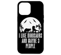 Carcasa para iPhone 12 Pro MAX Me Gustan los Dinosaurios y Tal Vez 3 Personas Dinos T-Rex Lover Primeval