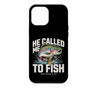 Carcasa para iPhone 12 Pro MAX Me llamó a Pescar Mateo 4:19 Pesca Cristiana