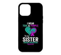 Carcasa para iPhone 12 Pro MAX Me Pongo Verde Azulado y Morado para prevenir el Suicidio de mi Hermana