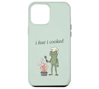 Carcasa para iPhone 12 Pro MAX Me temo Que cociné a Frog Chef Burning Food, Divertido Meme de Weirdcore