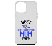 Carcasa para iPhone 12 Pro MAX Mejor Reptil Lindo de la Madre eslizante de Lengua Azul