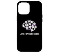 Carcasa para iPhone 12 Pro MAX Memory Care, partidario de la concienciación sobre el Alzheimer Love Never Forgets