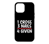 Carcasa para iPhone 12 Pro MAX Mensaje bíblico Cristiano 1 Cruz 3 Clavos 4 Dado Cristiano