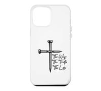Carcasa para iPhone 12 Pro MAX Mensaje Inspirador de The Way The Truth The Life Sacrifice