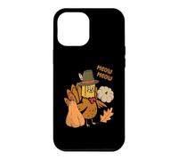 Carcasa para iPhone 12 Pro MAX Meow Meow Divertido Día de Acción de Gracias Pavo Gato Amante Gatito