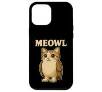 Carcasa para iPhone 12 Pro MAX Meowl - Divertido Meow Cat Owl Brainrot Slang Gaming Meme