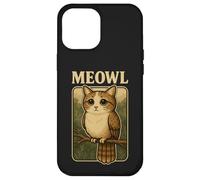 Carcasa para iPhone 12 Pro MAX Meowl - Funny Meow Cat Owl Brainrot Meme Gaming Argot