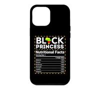 Carcasa para iPhone 12 Pro MAX Mes de la Historia Negra Africana Princesa Información Nutricion