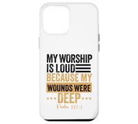 Carcasa para iPhone 12 Pro MAX Mi adoración es Fuerte Porque mis heridas Eran Profundas Salmo 147:3