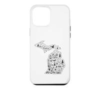 Carcasa para iPhone 12 Pro MAX Michigan Camping Adventure UP & Lower Peninsula Outdoor