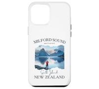Carcasa para iPhone 12 Pro MAX Milford Sound Fjord Senderismo Souvenir Turístico Vacaciones Hombres Niños