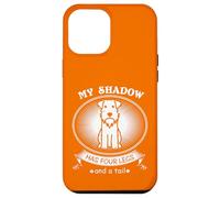 Carcasa para iPhone 12 Pro MAX Miniature Schnauzer My Dog is My Shadow Funny Pet Dog Lover