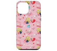 Carcasa para iPhone 12 Pro MAX Minions Big Heart All Over Print
