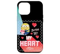 Carcasa para iPhone 12 Pro MAX Minions Sending You My Heart