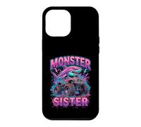 Carcasa para iPhone 12 Pro MAX Monster Sister Shark Truck Funny Pink Sibling