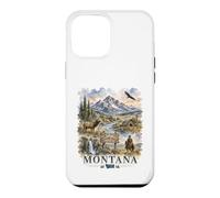 Carcasa para iPhone 12 Pro MAX Montana Big Sky Country Acuarela Diseño Silvestre