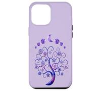 Carcasa para iPhone 12 Pro MAX Moon Phases Tree Fases De La Luna Árbol De La Vida Rosa