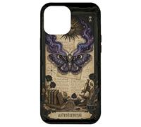 Carcasa para iPhone 12 Pro MAX Moth Sun Dark Gothic Crescent Moon Skull
