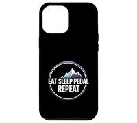 Carcasa para iPhone 12 Pro MAX Mountain Biking Cyclist Eat Sleep Pedal Repeat