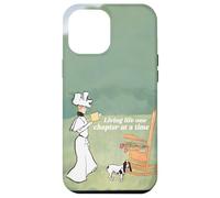 Carcasa para iPhone 12 Pro MAX Mujer y su Perro Amante de los Libros Viviendo la Vida un capítulo a la Vez