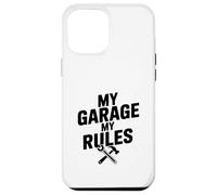 Carcasa para iPhone 12 Pro MAX My Garage My Rules Divertido Entusiasta de los Coches Humor