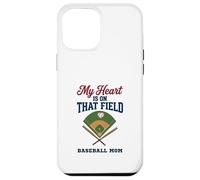 Carcasa para iPhone 12 Pro MAX My Heart Is On That Field Baseball Mom Proud Game