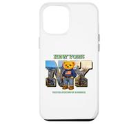 Carcasa para iPhone 12 Pro MAX New York City Skyline & Cute Teddy Bear with NYC Graphic