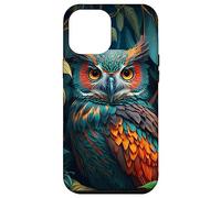 Carcasa para iPhone 12 Pro MAX Night Horned Owl Nocturnal Spotted Owls Hoot Barn Bird