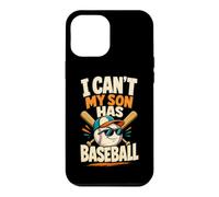 Carcasa para iPhone 12 Pro MAX No Puedo, mi Hijo Tiene Humor de Madre de béisbol y béisbol