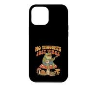 Carcasa para iPhone 12 Pro MAX No Thoughts Just Vibes Frog Mindfulness Meditation Mushroom