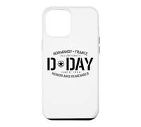 Carcasa para iPhone 12 Pro MAX Normandía Francia Día D Honor and Remember Solid Black Print