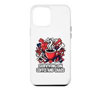 Carcasa para iPhone 12 Pro MAX Nurse Life Surviving On Coffee and Chaos ER