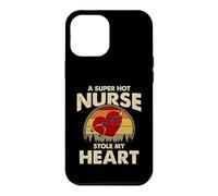 Carcasa para iPhone 12 Pro MAX Nurses Couple Gift Super Hot Nurse Stole My Heart Valentines