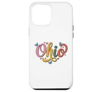 Carcasa para iPhone 12 Pro MAX Ohio Butterfly Script Cute Girl State Pride, Women & Kids