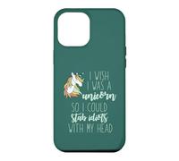 Carcasa para iPhone 12 Pro MAX Ojala Fuera UN Unicornio para APAGARAR Idiots con MI Cabeza Meme