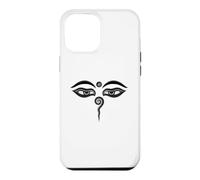 Carcasa para iPhone 12 Pro MAX Ojos de Buda Compasión Budismo Meditación Zen Religión