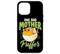 Carcasa para iPhone 12 Pro MAX One Bad Mother Puffer Hilarious & Cute Puffer Fish