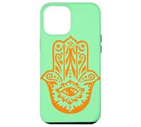 Carcasa para iPhone 12 Pro MAX Orange Hamsa Yoga Mediación