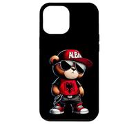 Carcasa para iPhone 12 Pro MAX Oso de Peluche con Bandera de Albania Iliria albanesa Shqip
