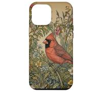 Carcasa para iPhone 12 Pro MAX Pájaro de jardín Cardenal norteño, Estilo Vintage