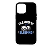 Carcasa para iPhone 12 Pro MAX Panda Sleep Funny Nap Humor Lazy I'D Rather Be Sleeping