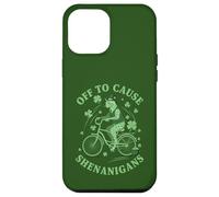 Carcasa para iPhone 12 Pro MAX para causar travesuras egipcias MAU Cat St Patricks Day