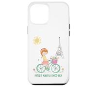 Carcasa para iPhone 12 Pro MAX París es Siempre una Buena Idea Linda Chica en Bicicleta