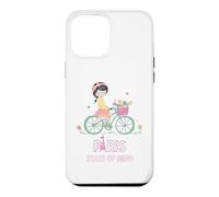 Carcasa para iPhone 12 Pro MAX París Mente Bicicleta Chica Torre Eiffel Estética Viaje Amor